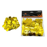  1 Pct 45g Confete Redondo Metalizado Para Balão Dourado