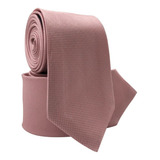 1 Peça Gravata Rose Rosa Chá Lisa Casamento Padrinho