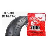 1 Pneu Dsi Slick + 1 Câmara Ar Aro 12.1/2 X 2-1/4 A/v Kenda