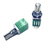 1 Potenciômetro Linear Blindado Duplo Com Chave Rv097 10k