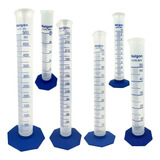 1 Proveta 100ml 1 Proveta 500ml Graduada Em Polipropileno 