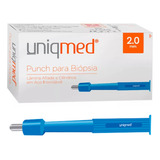 1 Punch Dermatológico Para Biópsia Estéril 2 Mm Descartável