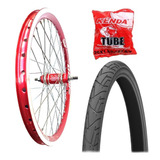 1 Roda Aero 26 Completo Raio Fino Bike + 1 Pneus+ 1 Câmara..
