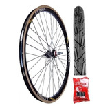 1 Roda Vmaxx Aro 26 Vbrake, Raio Grosso + 1 Pneu + 1 Câmara.