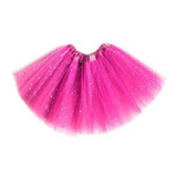 1 Saia Tule Tutu Infantil Crianças Glitter Brilho 30 Cm 