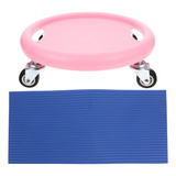 1 Tapete De Ajoelhamento Ab Wheel Roller Slider Gym
