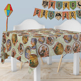 1 Toalha Mesa Tnt Festa Junina Caipira Santos 140x500