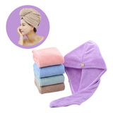 1 Touca Banho Toalha Mágica Turbante Secar Cabelo Microfibra