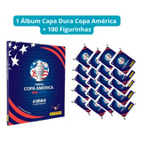 1 Álbum Capa Dura Copa América 2024   100 Figurinhas