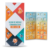 1 Álbum Para Moedas Real 2012 2016 Olimpíadas Comemorativas