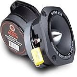 1 Alto Falante Alto Gravity WZ50TW 1500W De Titânio Resistente Super Tweeter 4 Ohms Para Carro Van Quadriciclo Motocicleta E Competição Preto 