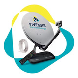 1 Antena Ku 60cm 1 Lnb Simples 1 Kit Cabo 1 Vivensis