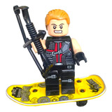1 Boneco Super Herói Com Skate Acessório Leg
