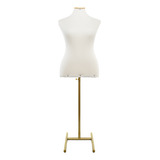 1 Busto Manequim Feminino Forrado Loja Vitrine Moulage