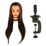 1 Cabeça De Boneca Sintética Ruiva 45 Cm 1 Suporte Oferta