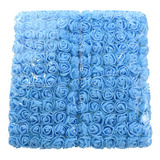 1 Caixa X 144 Mini Rosas Flores Rosinhas Artificiais Azul