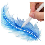 1 Caneta Gel Ponta 0 5mm Desenhos Marcações Design Exterior Gel Branca 1017