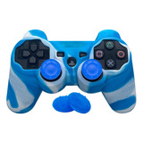 1 Capa Case Silicone Controle Ps3 + 2 Grips