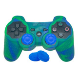 1 Capa Case Silicone Controle Ps3 2 Grips
