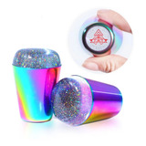1 Carimbo Luxo Silicone Unhas Fracesinha Transparent Grande