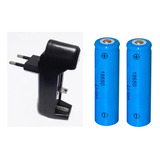 1 Carregador Bivolt 2 Bat 18650 3 7v 4 2v Lanterna Tatica