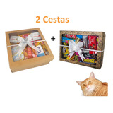 1 Cesta Café Da Manhã 1 Cesta De Chocolate Caixas Presente