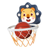 1 Conjunto De Rack De Levantamento De Brinquedos De Basquete