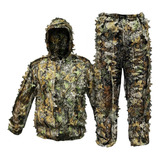 1 Conjunto De Roupas De Caça Calça E Casaco De Folha 3d Gg
