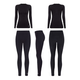 1 Conjunto Roupa Térmica Camiseta calça meia Inverno