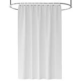 1 Cortina Box Banheiro Branca Pvc Antimofo Resistente