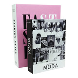 1 Cx Livro Grande Fashion Style 1 Cx Média Historia Moda