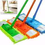 1 Esfregão Mop Vassoura Rodo Mágico Microfibra 4 Refil