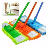 1 Esfregão Mop Vassoura Rodo Mágico Microfibra 4 Refil