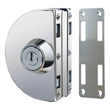 1 Fechaduras Inox Pressão 98 1 Porta Vidro alvenaria Redonda