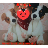 1 Filhote De Cachorro Jack Russell Coleção Doguinhos Crochê