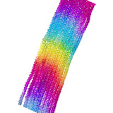 1 Fio De Contas De Cristal Tie Dye 8mm Aprox 68pcs