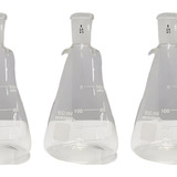 1 Frasco Erlenmeyer De Vidro Graduado Com Junta 24 40 500ml