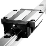 1 Guia Linear 20mm X 350mm 1 Patins Com Aba 20mm