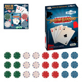 1 Jogo De Baralho Em Papel Com 24 Fichas Poker Truco Premium