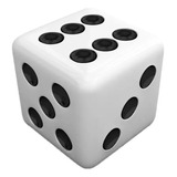1 Jogo De Dado Euclides Jordão 18mm 1 8cm Cor Branco