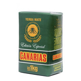 1 Kg Erva Mate Canarias Pura Folha Uruguaia