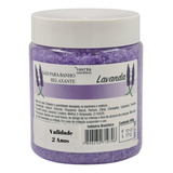 1 Kg Sal De Banho Lavanda Grosso 100ml Espuma 1 Vidro Medida