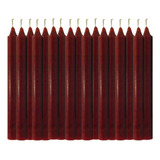 1 Kilo De Vela Palito 34 Velas Marrom De 18cm 100 Parafina