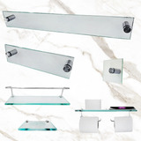 1 Kit Para Banheiro Premium Max 01 6 Peças Incolor