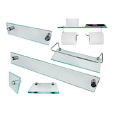 1 Kit Para Banheiro Premium Max 01 6 Peças Incolor