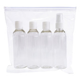 1 Kit Viagem 4 Frasco Spray Ft Shampoo Creme Sabonete 100ml