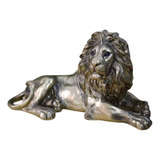 1 Leão Estatueta Decorativa Escultura Decoração Grande Decor
