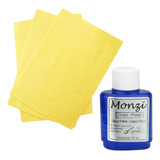 1 Limpa Prata Monzi 35ml 1 Flanela Magica 21cm X 13 5cm