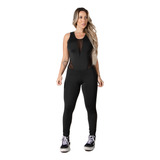 1 Macacão Tela 1 Macacão Bojo Estampado Suplex Fitness