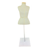 1 Manequim Feminino Busto Costura 1 Pedestal Chapa P b